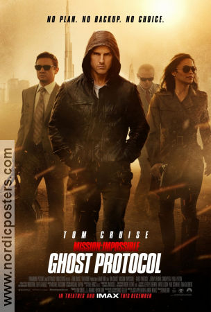 Mission Impossible Ghost Protocol 2011 movie poster Tom Cruise Jeremy Renner Simon Pegg Brad Bird