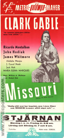 Missouri 1951 poster Clark Gable Ricardo Montalban John Hodiak William A Wellman