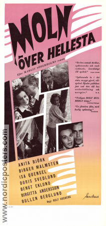 Moln över Hellesta 1956 movie poster Anita Björk Birger Malmsten Isa Quensel Birgitta Andersson Rolf Husberg
