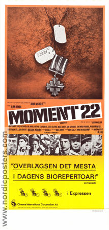 Moment 22 1970 poster Alan Arkin Martin Balsam Richard Benjamin Mike Nichols Text: Joseph Heller Krig