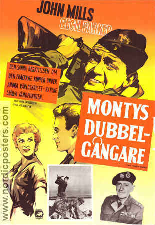 I Was Montys Double 1958 movie poster ME Clifton James John Mills Cecil Parker John Guillermin War