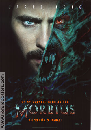 Morbius 2022 movie poster Jared Leto Matt Smith Adria Arjona Daniel Espinosa Find more: Marvel
