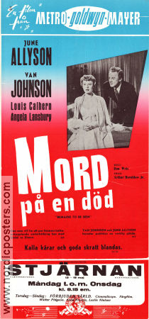 Mord på en död 1953 poster June Allyson Van Johnson Louis Calhern Don Weis