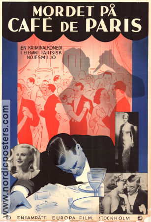 Café de Paris 1938 movie poster Véra Korene Simone Berriau Yves Mirande Eric Rohman art