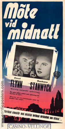 Cry Wolf 1947 movie poster Errol Flynn Barbara Stanwyck Peter Godfrey
