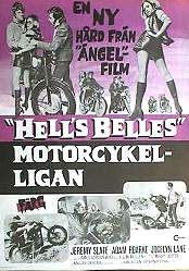 Hell´s Belles 1970 movie poster Jeremy Slate Motorcycles