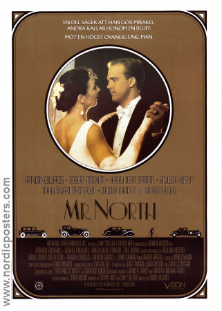 Mr North 1988 movie poster Anthony Edwards Robert Mitchum Lauren Bacall Danny Huston Dance