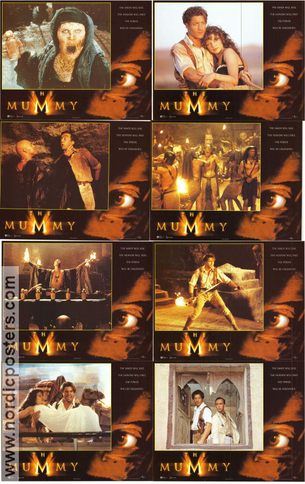 The Mummy 1999 lobby card set Brendan Fraser Rachel Weisz John Hannah Stephen Sommers