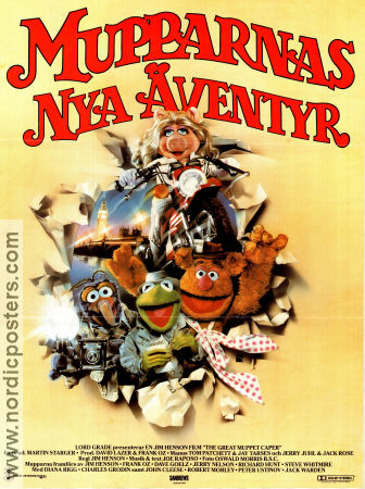 The Great Muppet Caper 1982 movie poster The Muppets Jim Henson From TV
