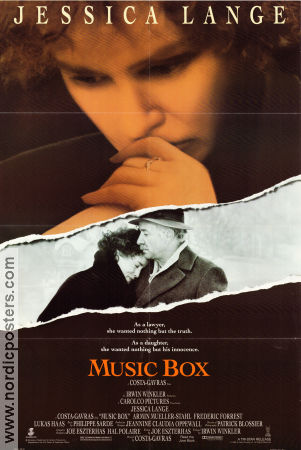 Music Box 1989 poster Jessica Lange Costa-Gavras