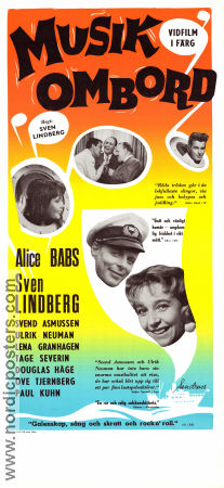 Musik ombord 1958 poster Alice Babs Sven Lindberg