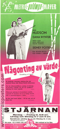 Någonting av värde 1957 poster Rock Hudson Dana Wynter Wendy Hiller Richard Brooks Hitta mer: Africa