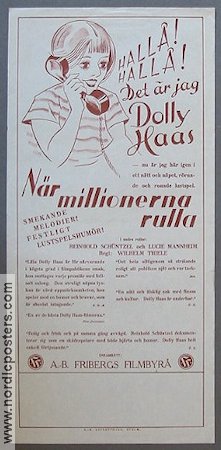 Der Ball 1933 movie poster Dolly Haas