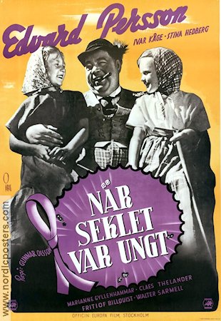 När seklet var ungt 1944 movie poster Edvard Persson