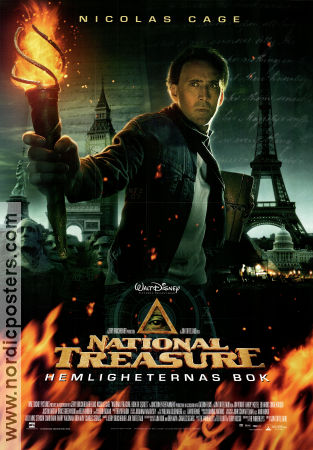 National Treasure: Book of Secrets 2007 movie poster Nicolas Cage Diane Kruger Justin Bartha Jon Turteltaub