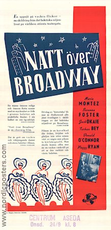 Bowery to Broadway 1944 movie poster Maria Montez Jack Oakie Susanna Foster Charles Lamont