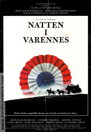 La nuit de Varennes 1982 poster Jean-Louis Barrault Ettore Scola