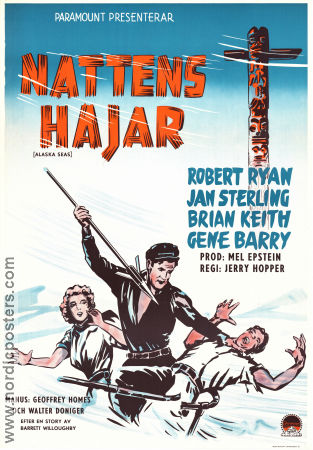 Alaska Seas 1954 movie poster Robert Ryan Jan Sterling Brian Keith Jerry Hopper