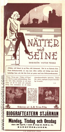 Nätter vid Seine 1933 poster Vladimir Sokoloff Madeleine Ozeray Marcelle Worms Victor Trivas