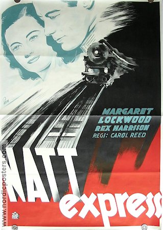 Night Train to Munich 1940 movie poster Margaret Lockwood Rex Harrison Carol Reed Trains Find more: Nazi