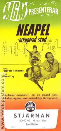 Neapel ockuperad stad 1962 poster Raffaele Barbato Charles Belmont Regina Bianchi Nanni Loy