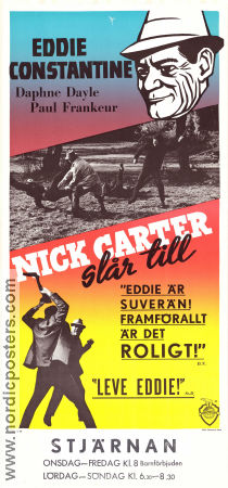 Nick Carter va tout casser 1964 movie poster Eddie Constantine Daphné Dayle Paul Frankeur Henri Decoin