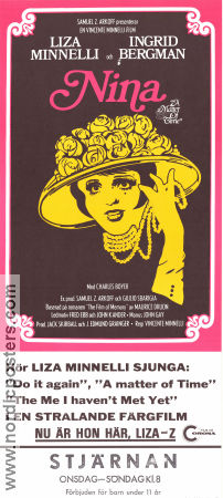 Nina 1976 poster Liza Minnelli Ingrid Bergman Charles Boyer Vincente Minnelli