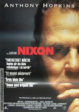 Nixon 1995 movie poster Anthony Hopkins Joan Allen Powers Boothe Oliver Stone Politics