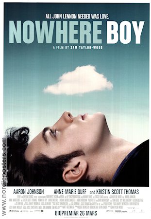 Nowhere Boy 2009 poster Aaron Johnson Sam Taylor-Johnson