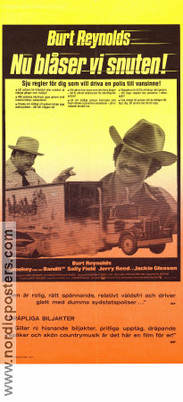 Smokey and the Bandit 1977 poster Burt Reynolds Hal Needham