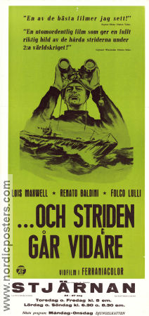 Och striden går vidare 1954 poster Lois Maxwell Renato Baldini Carlo Bellini Duilio Coletti Skepp och båtar