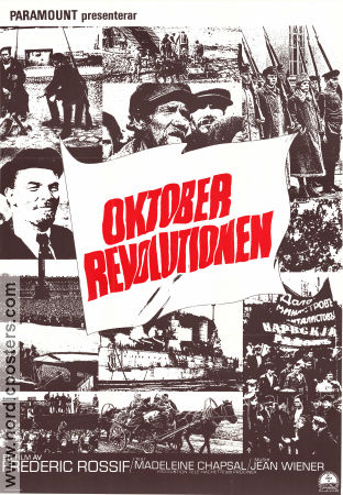 Révolution d´octobre 1967 movie poster John Gielgud Frederic Rossif Find more: Lenin Politics Russia
