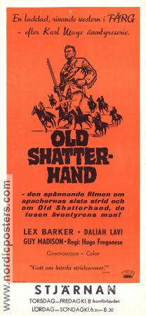 Old Shatterhand 1964 poster Lex Barker Pierre Brice Daliah Lavi Hugo Fregonese