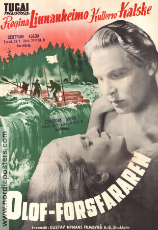 Olof forsfararen 1947 poster Regina Linnanheimo Kullervo Kalske Eric Gustafson Teuvo Tulio Finland