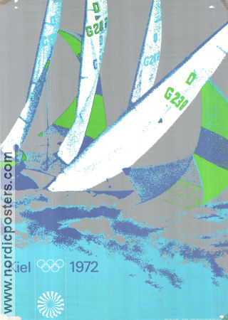 Olympic Games München Sailing 1972 poster Find more: Kiel Olympic Ships and navy