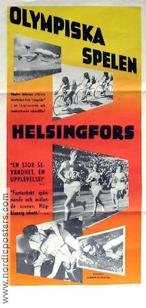 Olympiska spelen Helsingfors 1952 movie poster Olympic