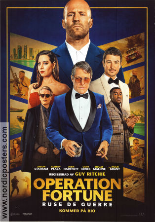 Operation Fortune: Ruse de Guerre 2023 poster Jason Statham Aubrey Plaza Cary Elwes Hugh Grant Guy Ritchie