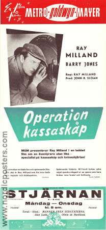 Operation kassaskåp 1958 poster Barry Jones Jeanette Sterke Ray Milland