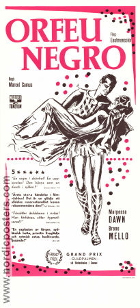 Orfeu Negro 1959 poster Breno Mello Marpessa Dawn Lourdes de Oliveira Marcel Camus Musikaler