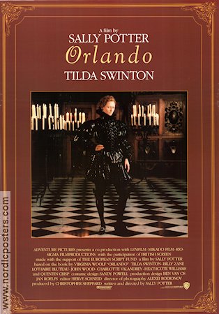Orlando 1992 poster Tilda Swinton Sally Potter