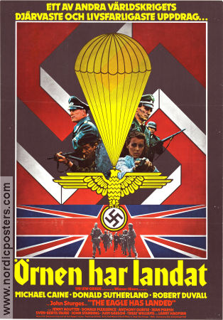 Örnen har landat 1976 poster Michael Caine Donald Sutherland Robert Duvall John Sturges Krig Hitta mer: Nazi