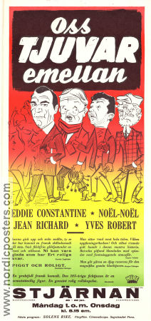 Oss tjuvar emellan 1957 poster Eddie Constantine Noel-Noel Jean Richard Carlo Rim