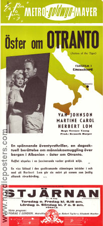 Öster om Otranto 1957 poster Van Johnson Martine Carol Herbert Lom Terence Young