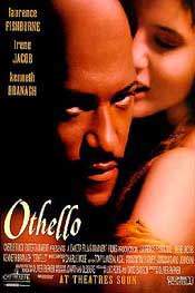 Othello 1994 movie poster Laurence Fishburne Irene Jacob Kenneth Branagh Writer: William Shakespeare