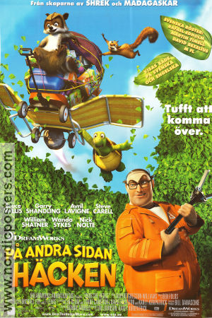 Over the Hedge 2006 movie poster Bruce Willis Tim Johnson Animation