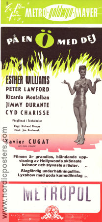 På en ö med dej 1948 poster Esther Williams Peter Lawford Ricardo Montalban Jimmy Durante Richard Thorpe Musikaler