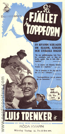 På fjället i toppform 1938 poster Luis Trenker Carla Rust Erika von Thellmann Werner Klingler Berg