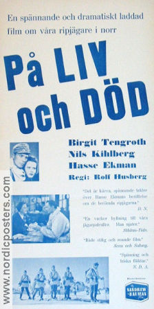 På liv och död 1943 poster Nils Kihlberg Rolf Husberg