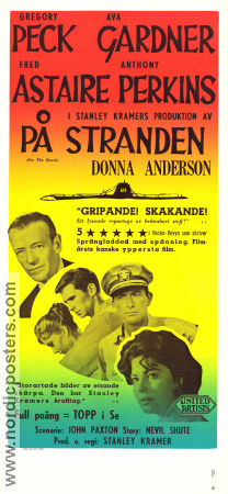 På stranden 1959 poster Gregory Peck Ava Gardner Fred Astaire Anthony Perkins Stanley Kramer Strand