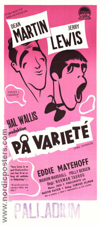 På varieté 1951 poster Dean Martin Jerry Lewis Polly Bergen Norman Taurog Dans